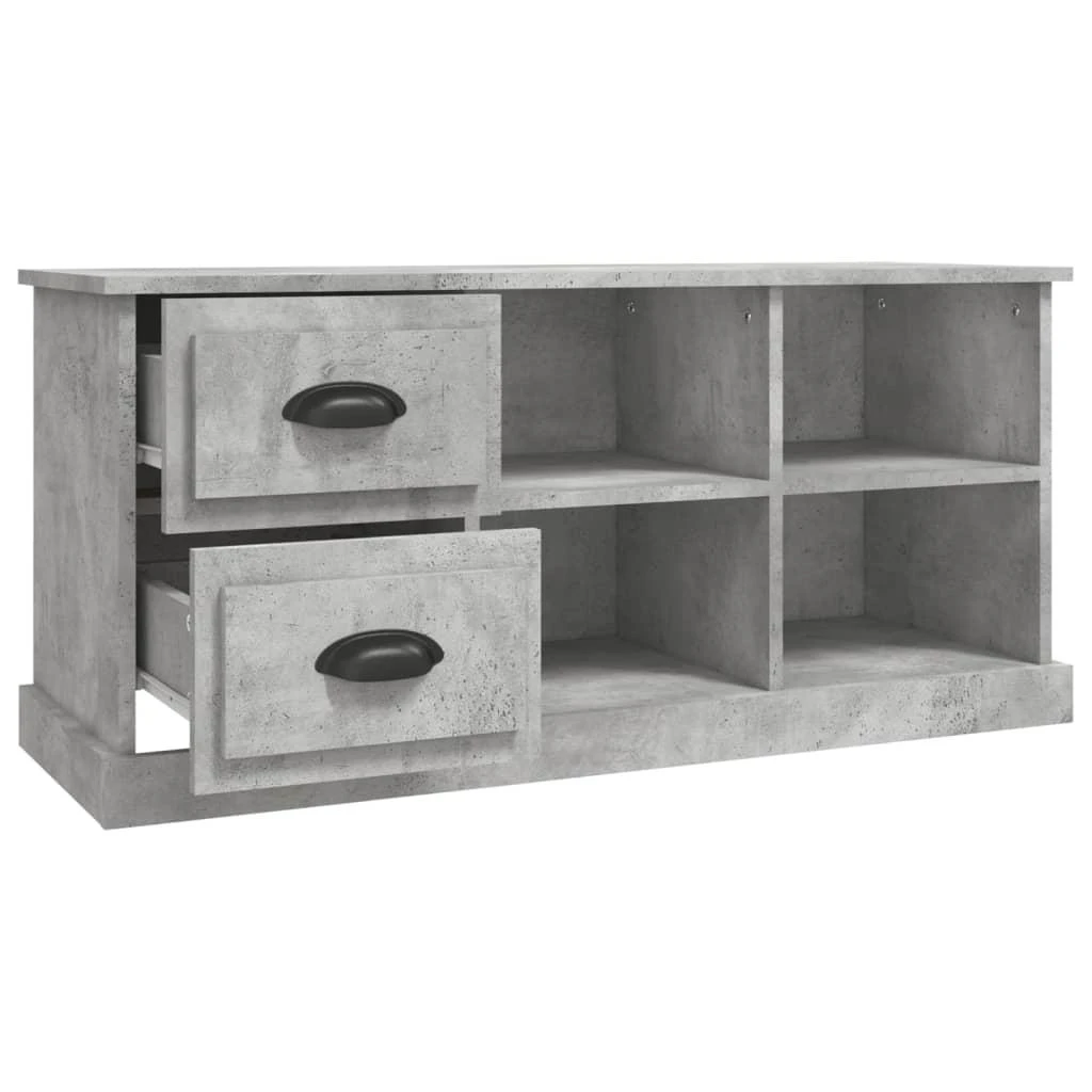 TV staliukas Televizoriaus spintelė, betono pilka, 102x35,5x47,5cm, mediena