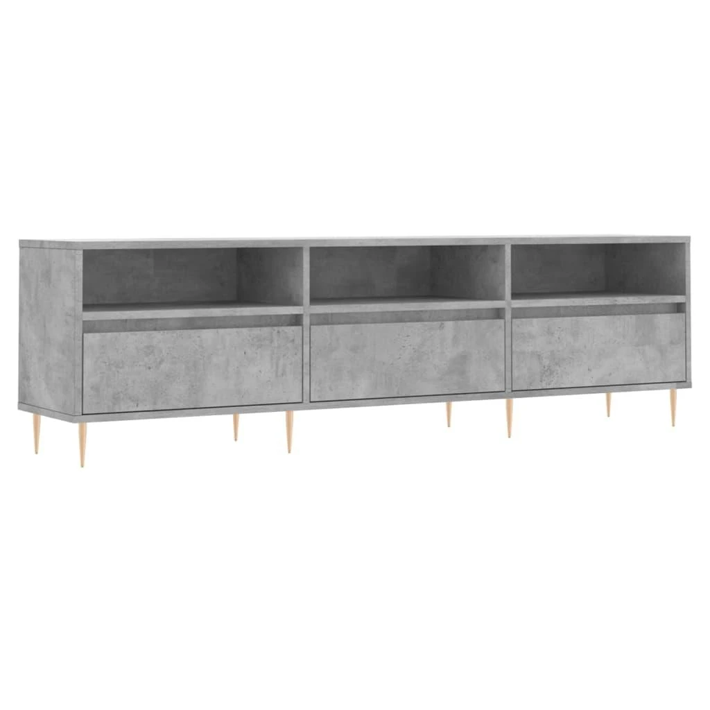 TV staliukas Televizoriaus spintelė, betono pilka, 150x30x44,5cm, mediena