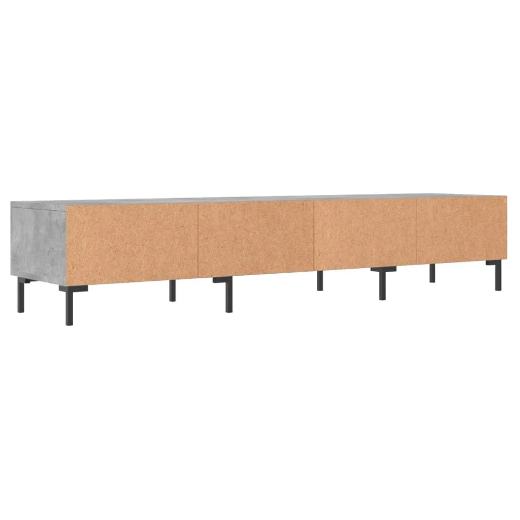 TV staliukas Televizoriaus spintelė, betono pilka, 150x36x30cm, mediena