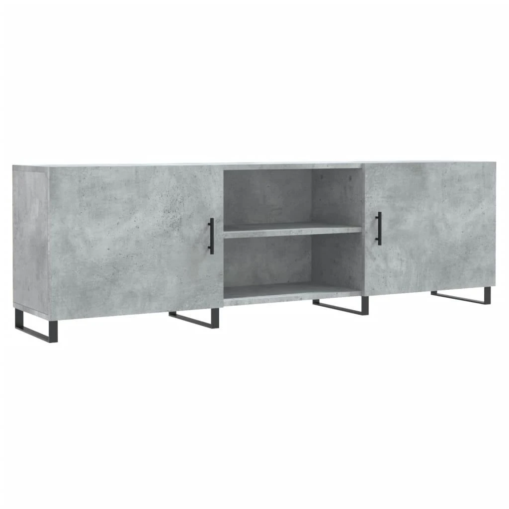TV staliukas Televizoriaus spintelė, betono pilka, 150x30x50cm, mediena
