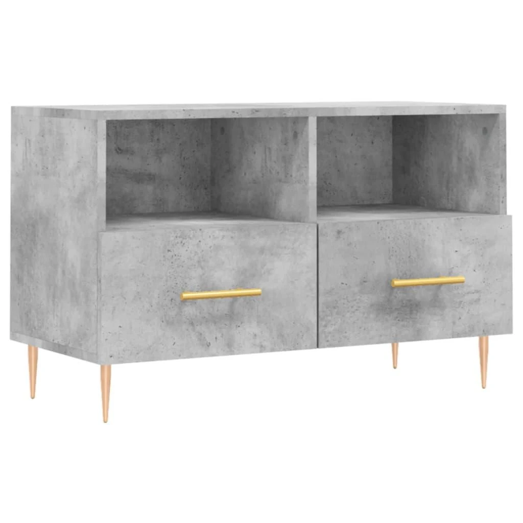 TV staliukas Televizoriaus spintelė, betono pilka, 80x36x50cm, mediena