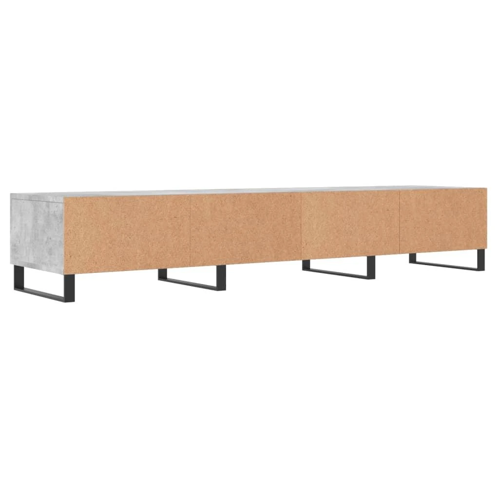 TV staliukas Televizoriaus spintelė, betono pilka, 150x36x30cm, mediena