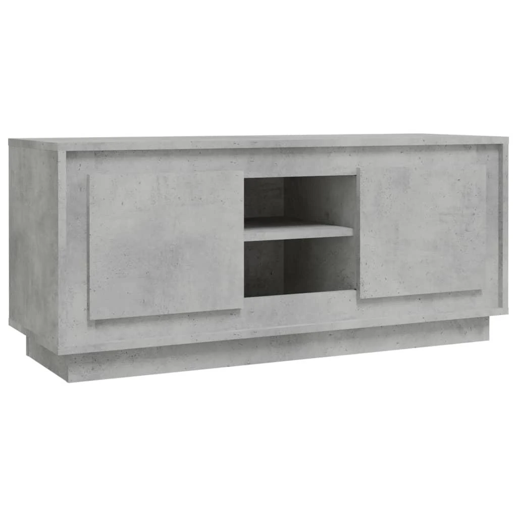 TV staliukas Televizoriaus spintelė, betono pilka, 102x35x45cm, mediena