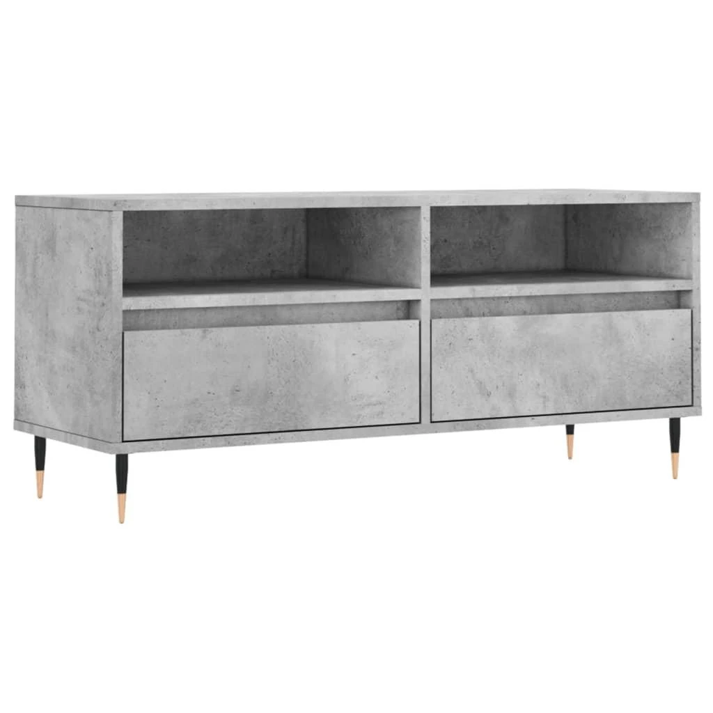 TV staliukas Televizoriaus spintelė, betono pilka, 100x34,5x44,5cm, mediena