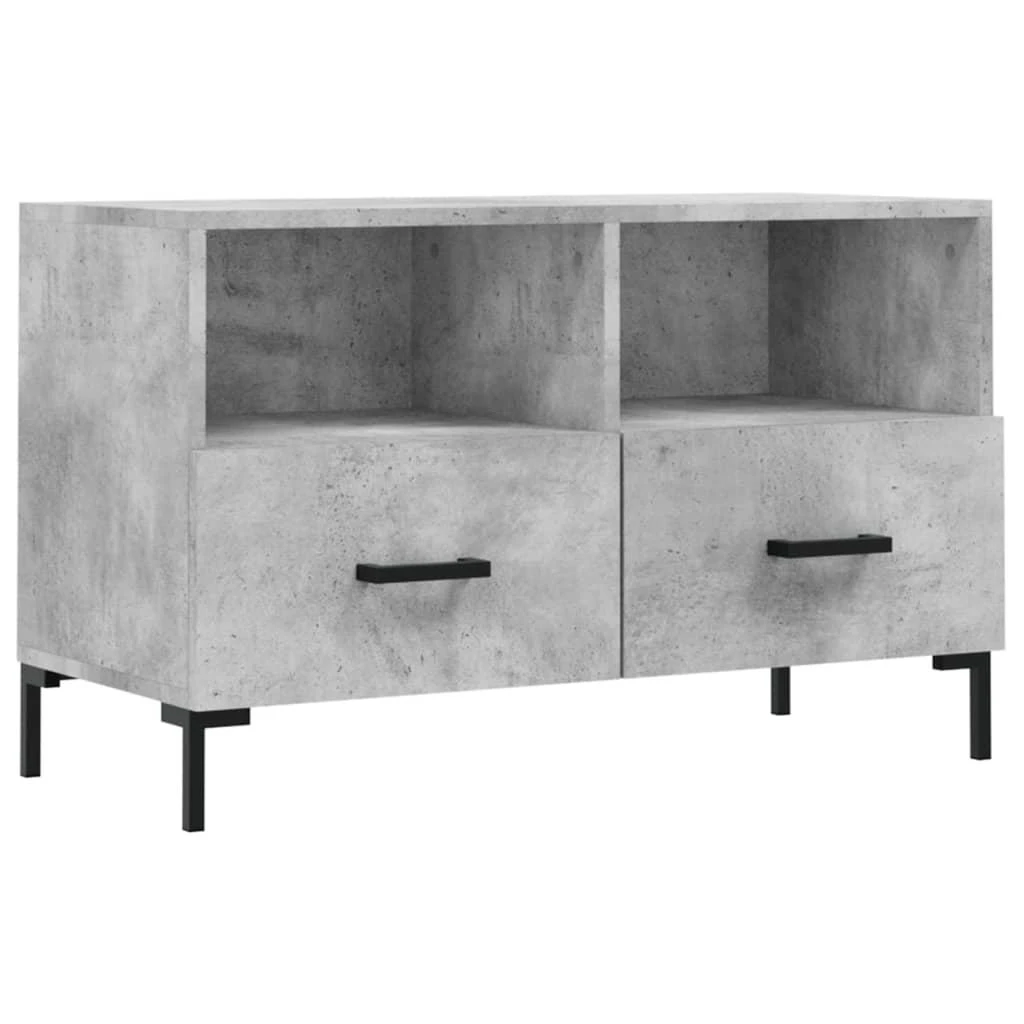 TV staliukas Televizoriaus spintelė, betono pilka, 80x36x50cm, mediena