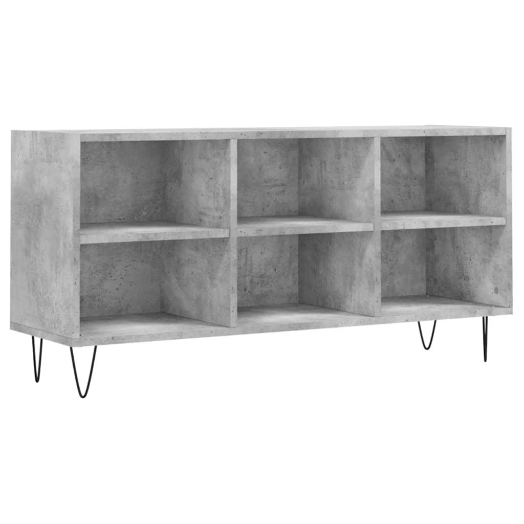 TV staliukas Televizoriaus spintelė, betono pilka, 103,5x30x50cm, mediena