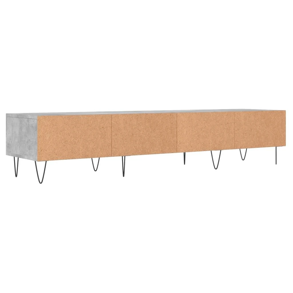 TV staliukas Televizoriaus spintelė, betono pilka, 150x36x30cm, mediena