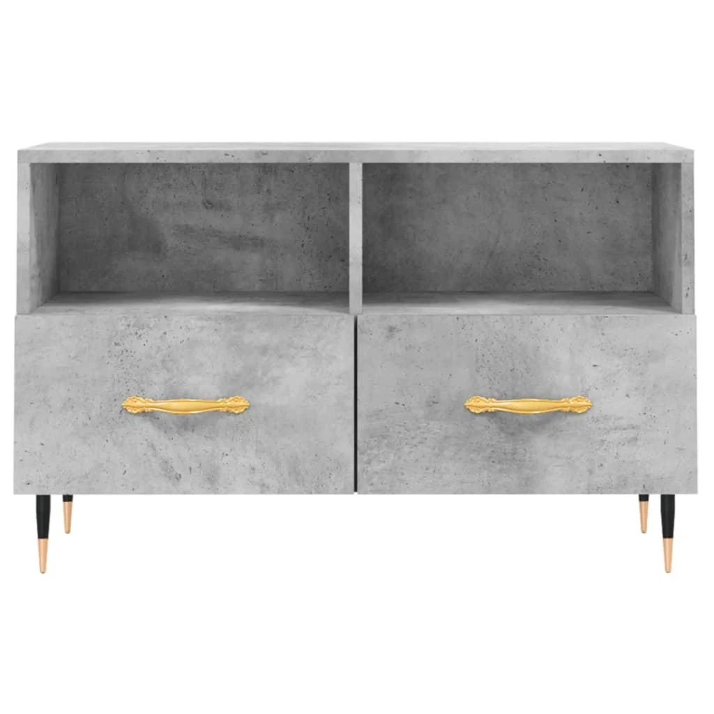 TV staliukas Televizoriaus spintelė, betono pilka, 80x36x50cm, mediena