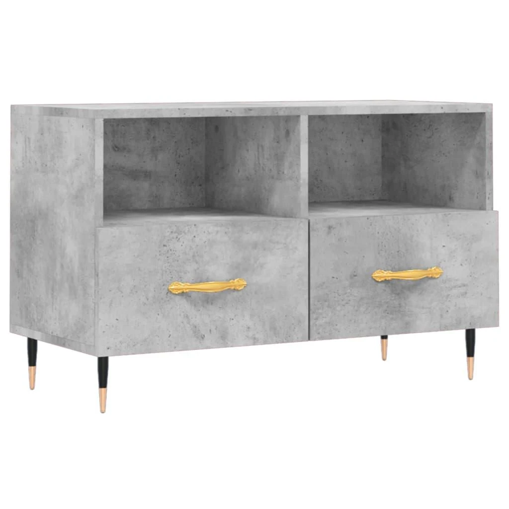 TV staliukas Televizoriaus spintelė, betono pilka, 80x36x50cm, mediena
