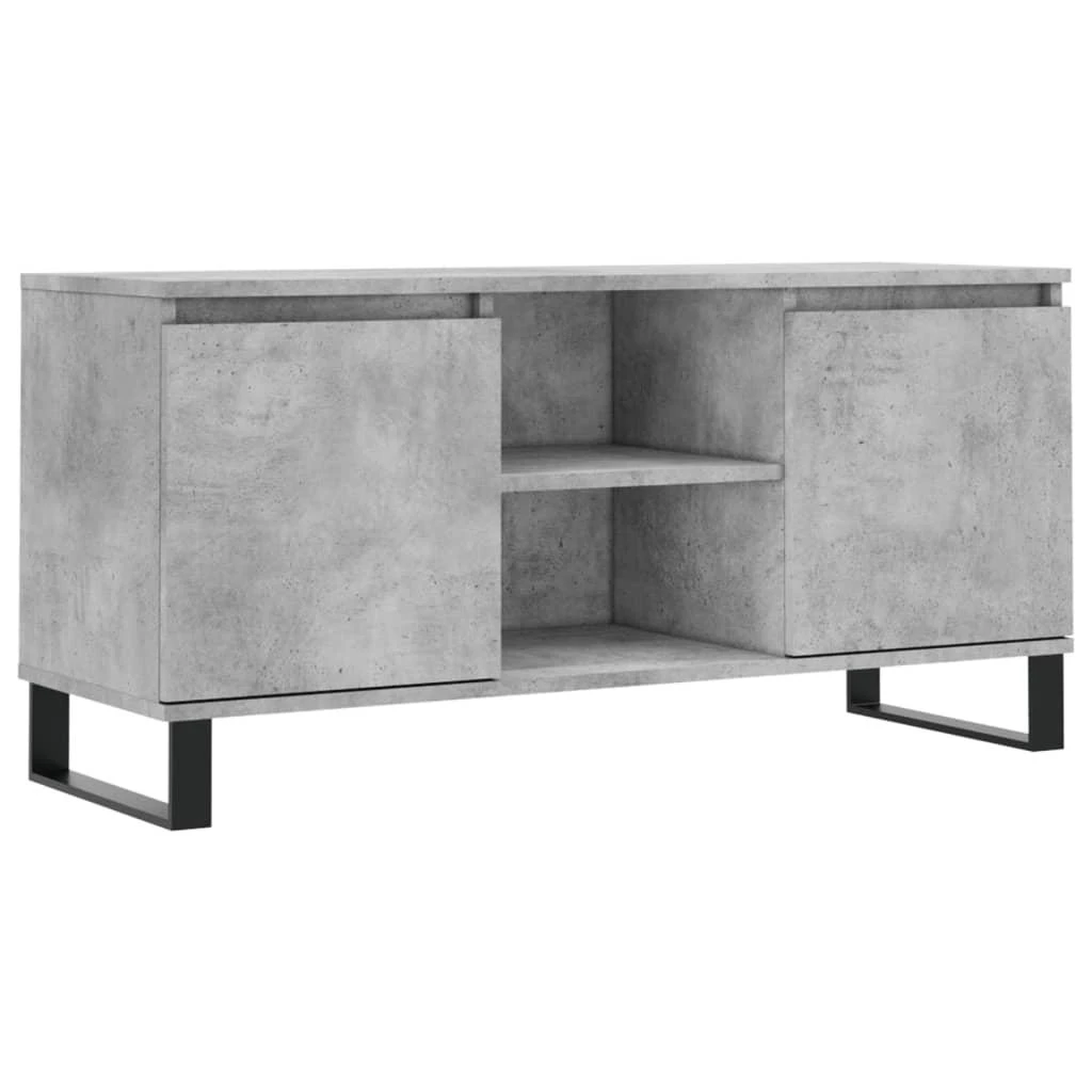 TV staliukas Televizoriaus spintelė, betono pilka, 104x35x50cm, mediena