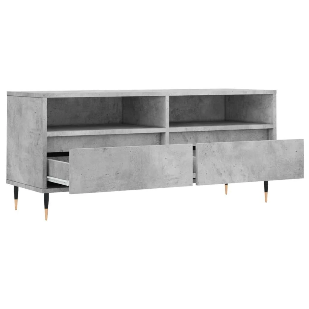 TV staliukas Televizoriaus spintelė, betono pilka, 100x34,5x44,5cm, mediena