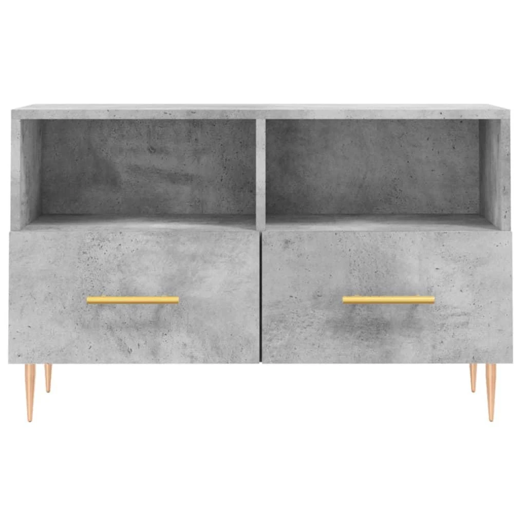 TV staliukas Televizoriaus spintelė, betono pilka, 80x36x50cm, mediena