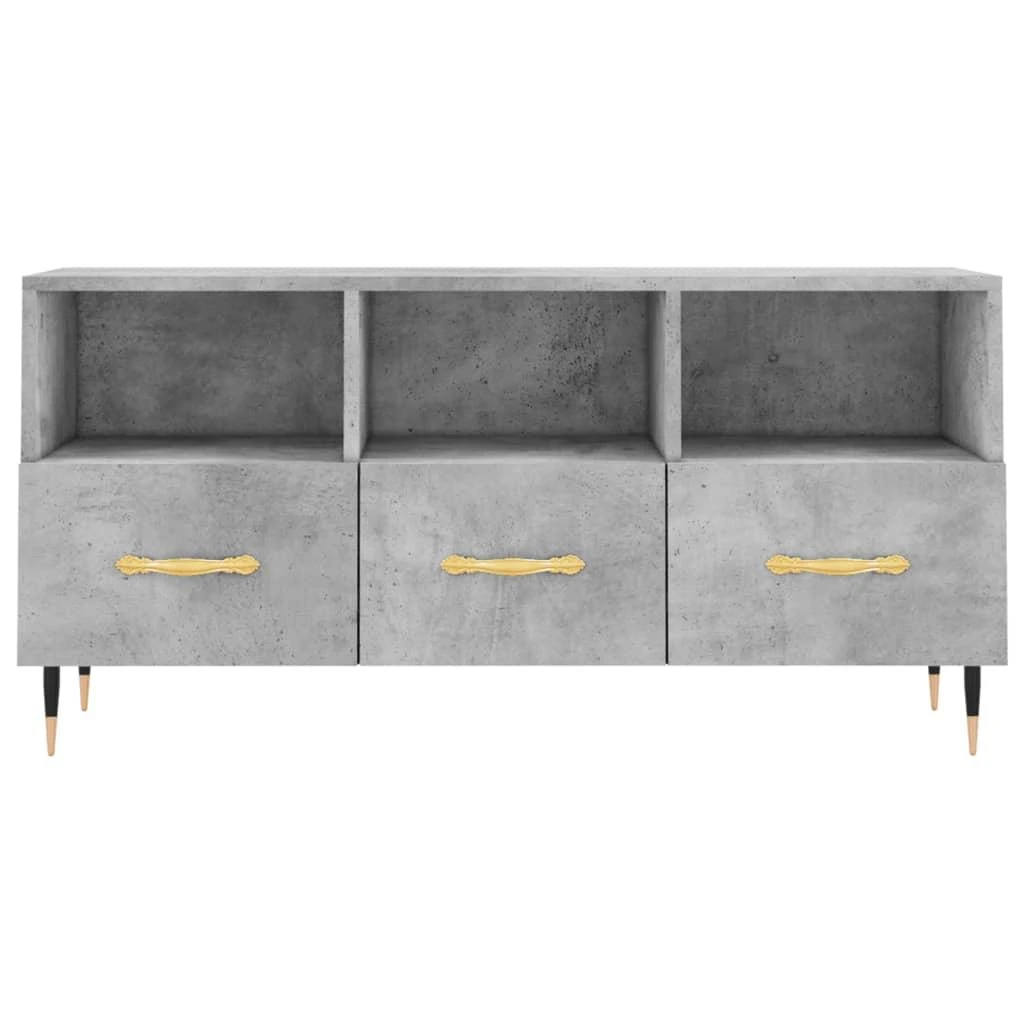 TV staliukas Televizoriaus spintelė, betono pilka, 102x36x50cm, mediena