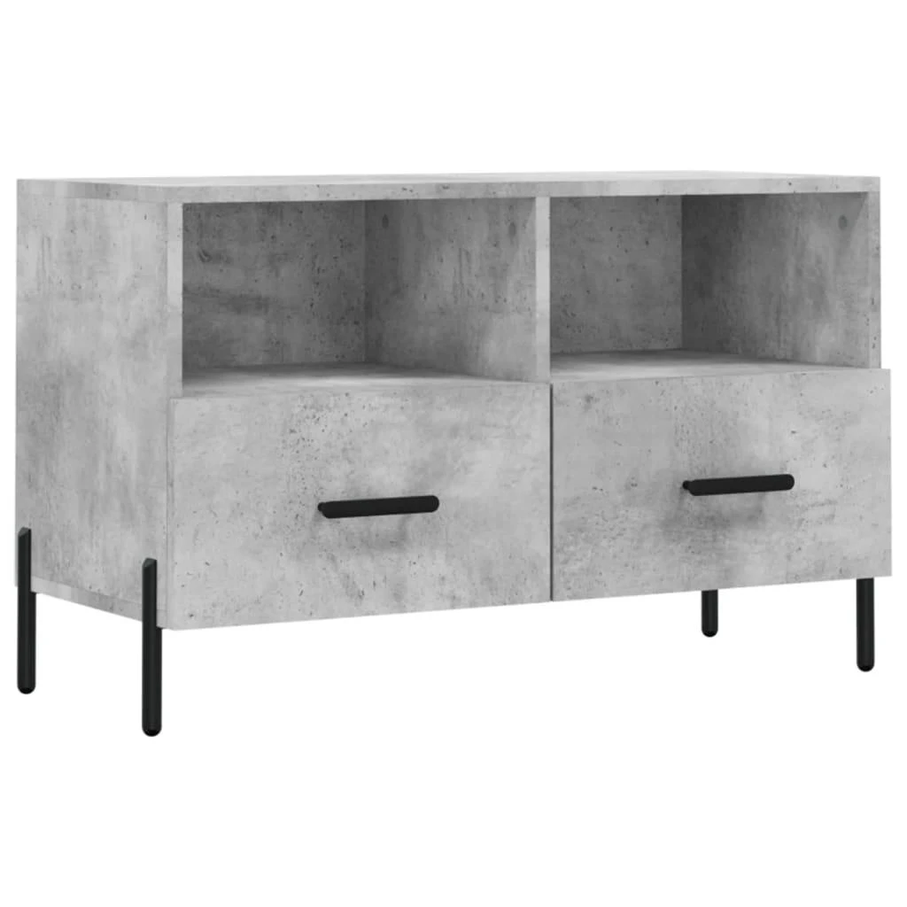 TV staliukas Televizoriaus spintelė, betono pilka, 80x36x50cm, mediena