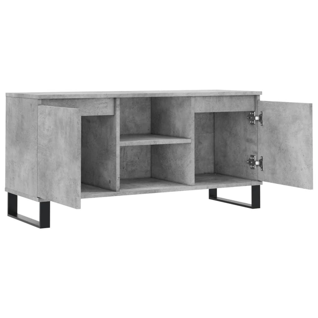 TV staliukas Televizoriaus spintelė, betono pilka, 104x35x50cm, mediena