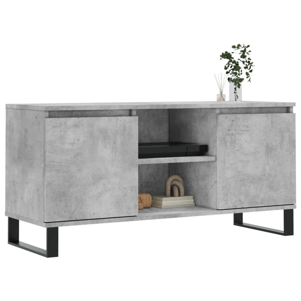 TV staliukas Televizoriaus spintelė, betono pilka, 104x35x50cm, mediena