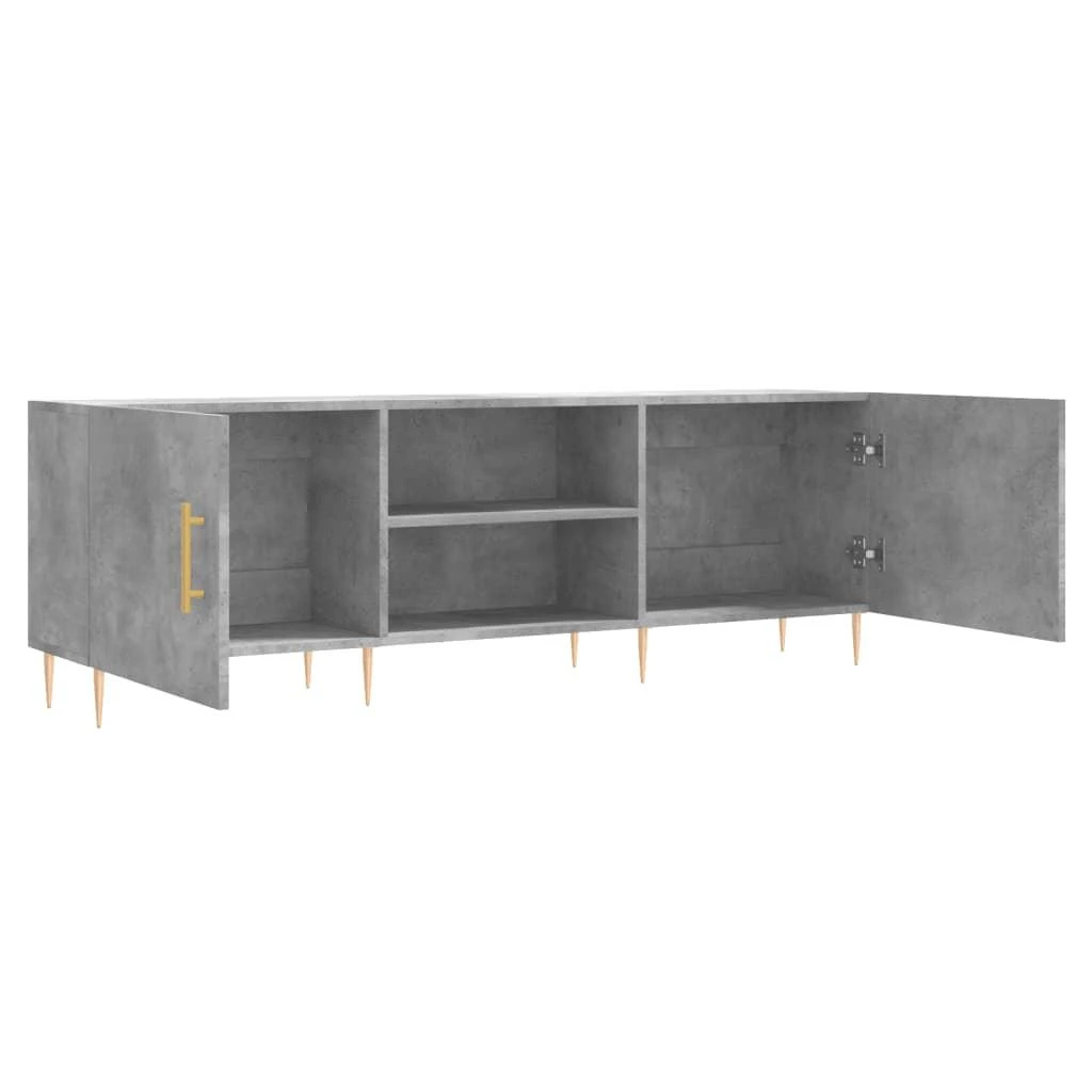 TV staliukas Televizoriaus spintelė, betono pilka, 150x30x50cm, mediena