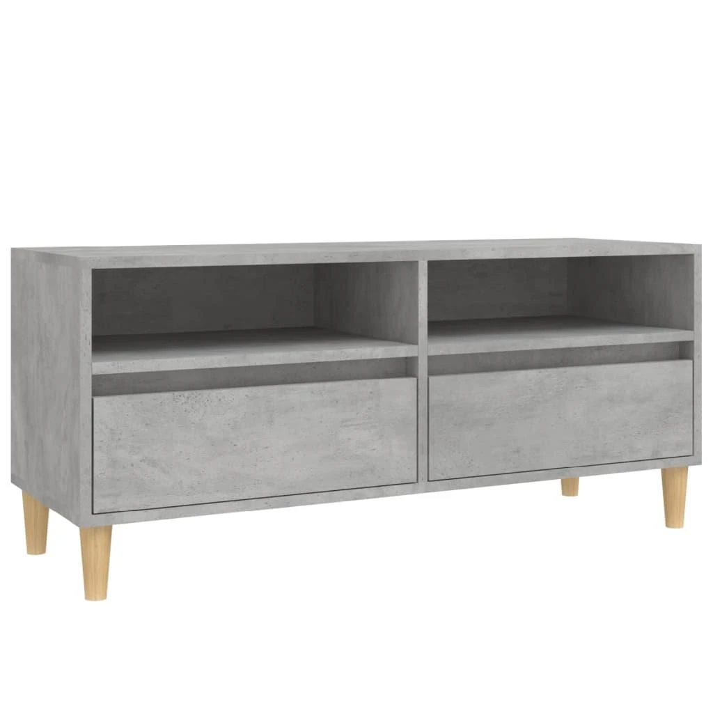 TV staliukas Televizoriaus spintelė, betono pilka, 100x34,5x44,5cm, mediena