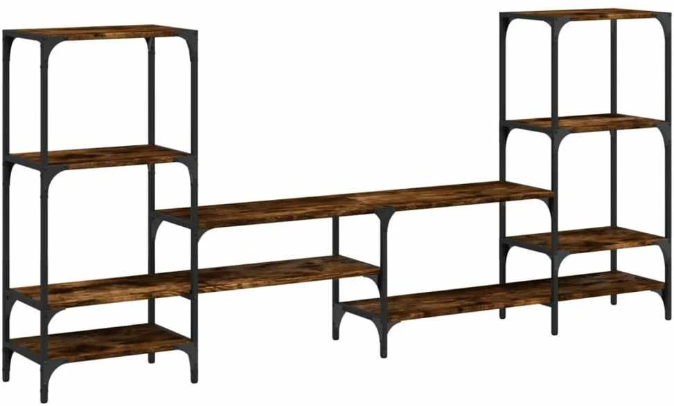 TV staliukas Televizoriaus spintelė, dūminė, 206,5x28,5x95cm, mediena