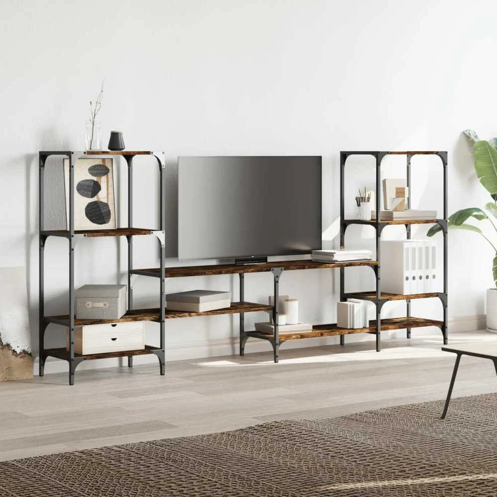 TV staliukas Televizoriaus spintelė, dūminė, 206,5x28,5x95cm, mediena