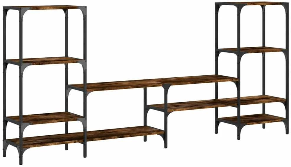 TV staliukas Televizoriaus spintelė, dūminė, 206,5x28,5x95cm, mediena
