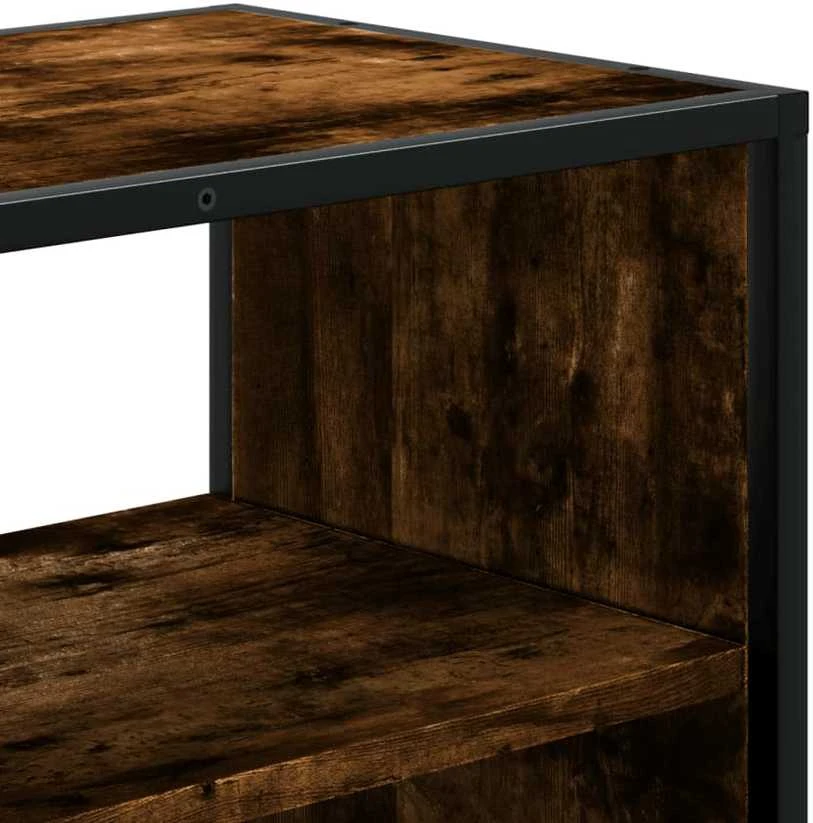 TV staliukas Televizoriaus spintelė, dūminė, 100x31x39,5cm, mediena/metalas