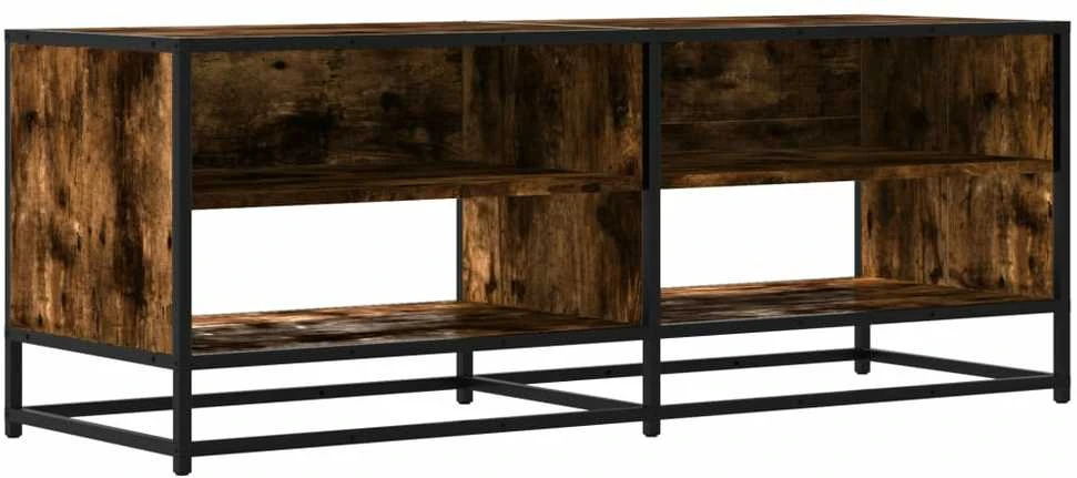 TV staliukas Televizoriaus spintelė, dūminė, 120,5x40x46cm, mediena/metalas