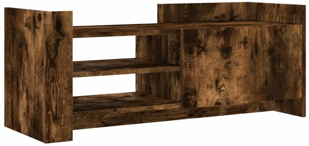 TV staliukas Televizoriaus spintelė, dūminio ąžuolo, 100x35x40cm, mediena
