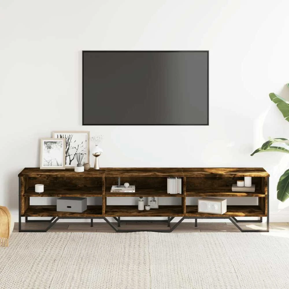 TV staliukas Televizoriaus spintelė, dūminio ąžuolo, 180x34x41cm, mediena
