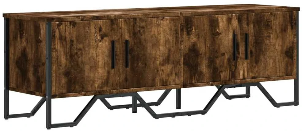 TV staliukas Televizoriaus spintelė, dūminio ąžuolo, 122x34x41cm, mediena