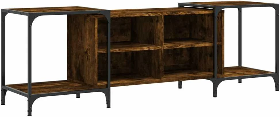 TV staliukas Televizoriaus spintelė, dūminio ąžuolo, 153x37x50cm, mediena