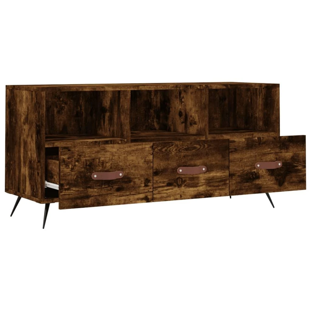 TV staliukas Televizoriaus spintelė, dūminio ąžuolo, 102x36x50cm, mediena