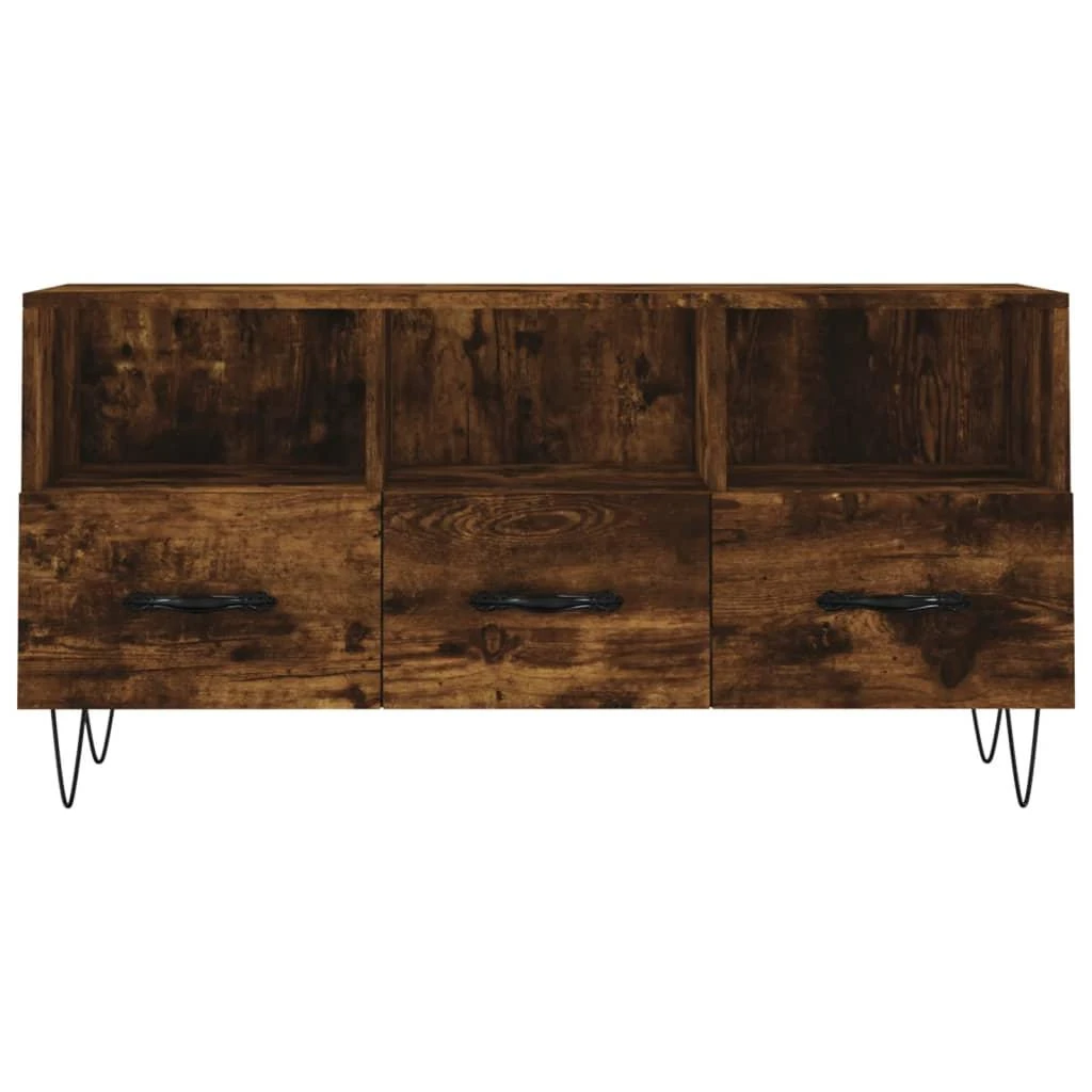 TV staliukas Televizoriaus spintelė, dūminio ąžuolo, 102x36x50cm, mediena
