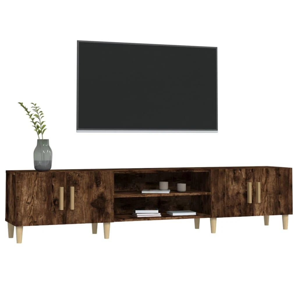 TV staliukas Televizoriaus spintelė, dūminio ąžuolo, 180x31,5x40cm, mediena