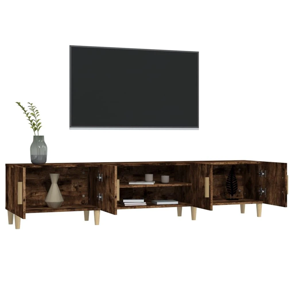 TV staliukas Televizoriaus spintelė, dūminio ąžuolo, 180x31,5x40cm, mediena