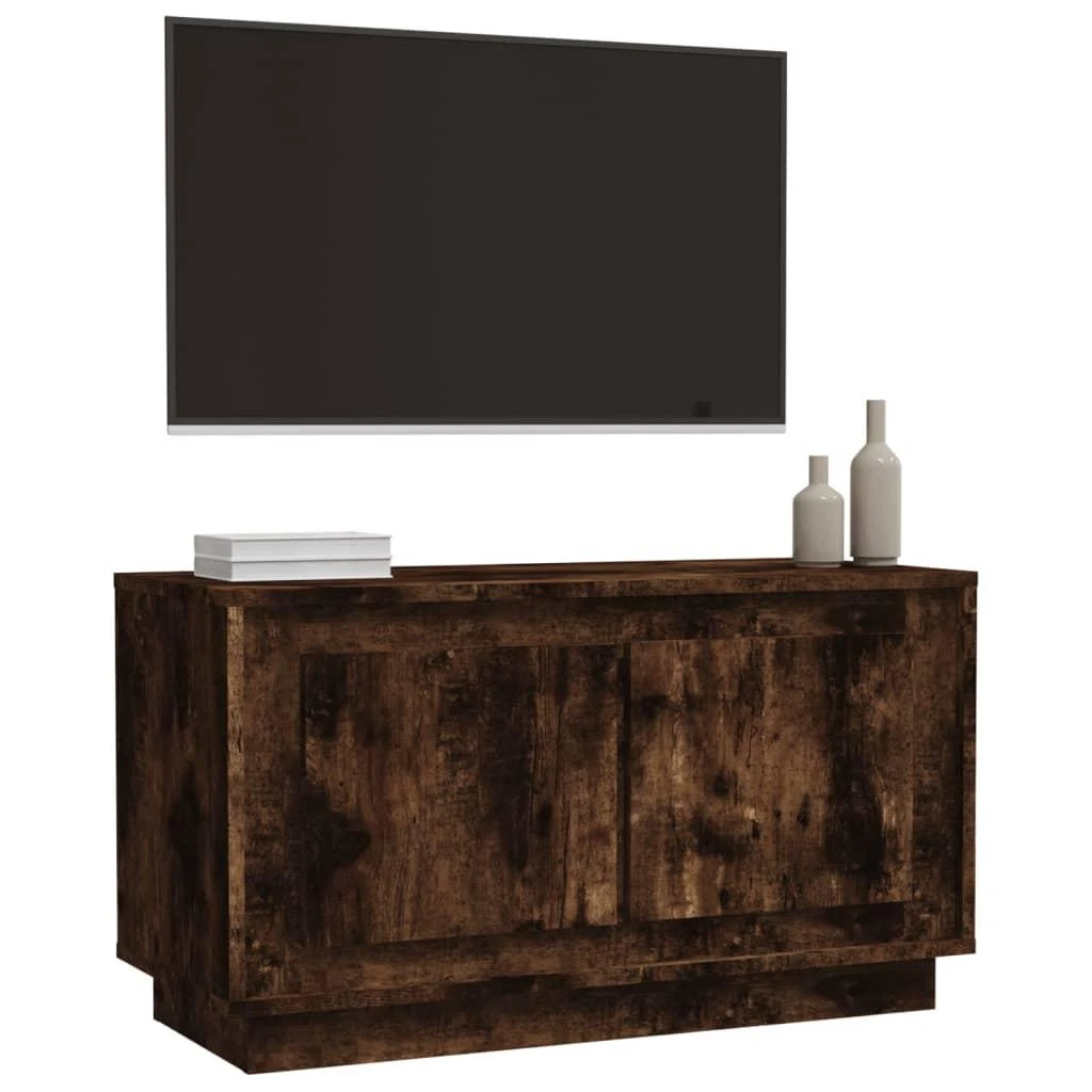 TV staliukas Televizoriaus spintelė, dūminio ąžuolo, 80x35x45cm, mediena