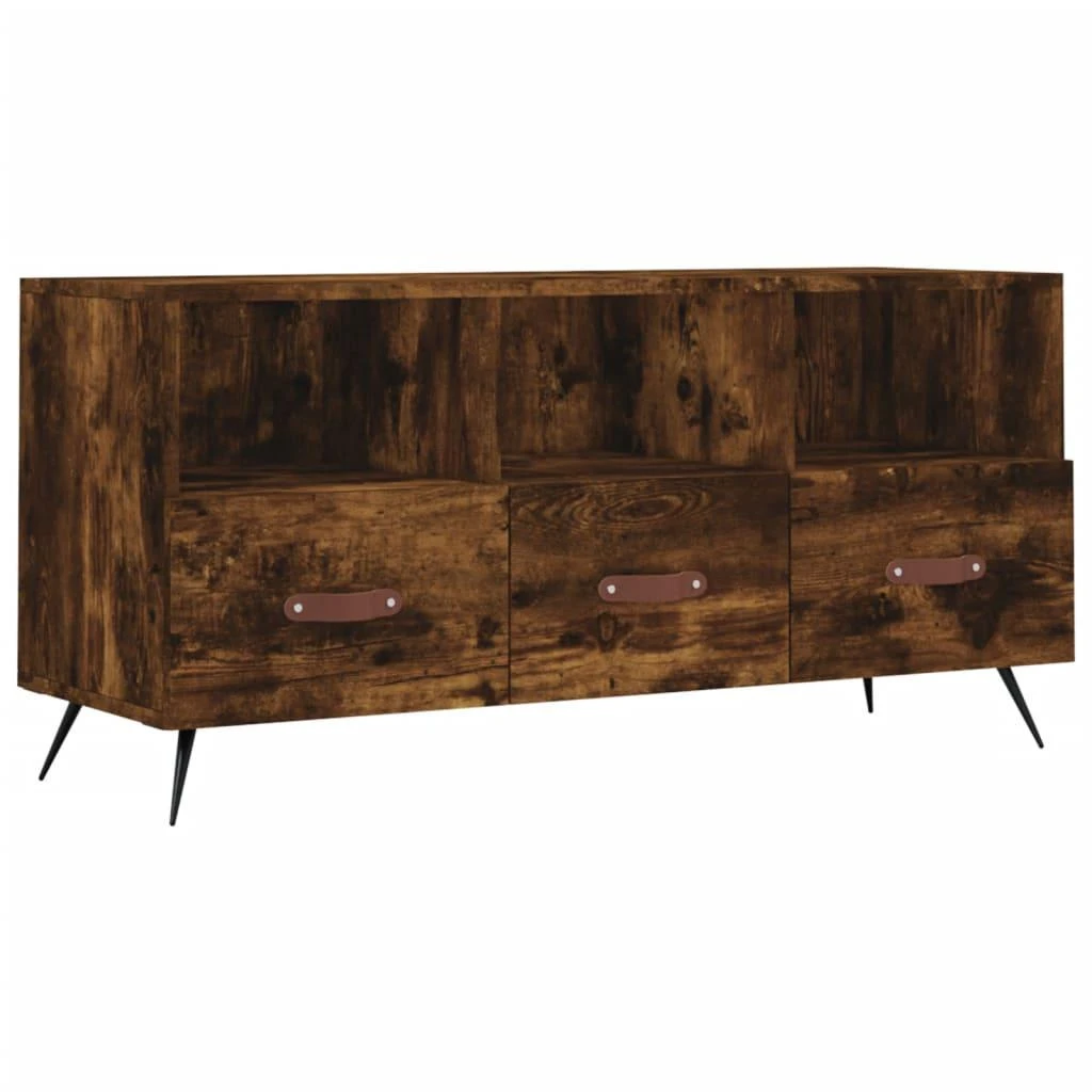 TV staliukas Televizoriaus spintelė, dūminio ąžuolo, 102x36x50cm, mediena