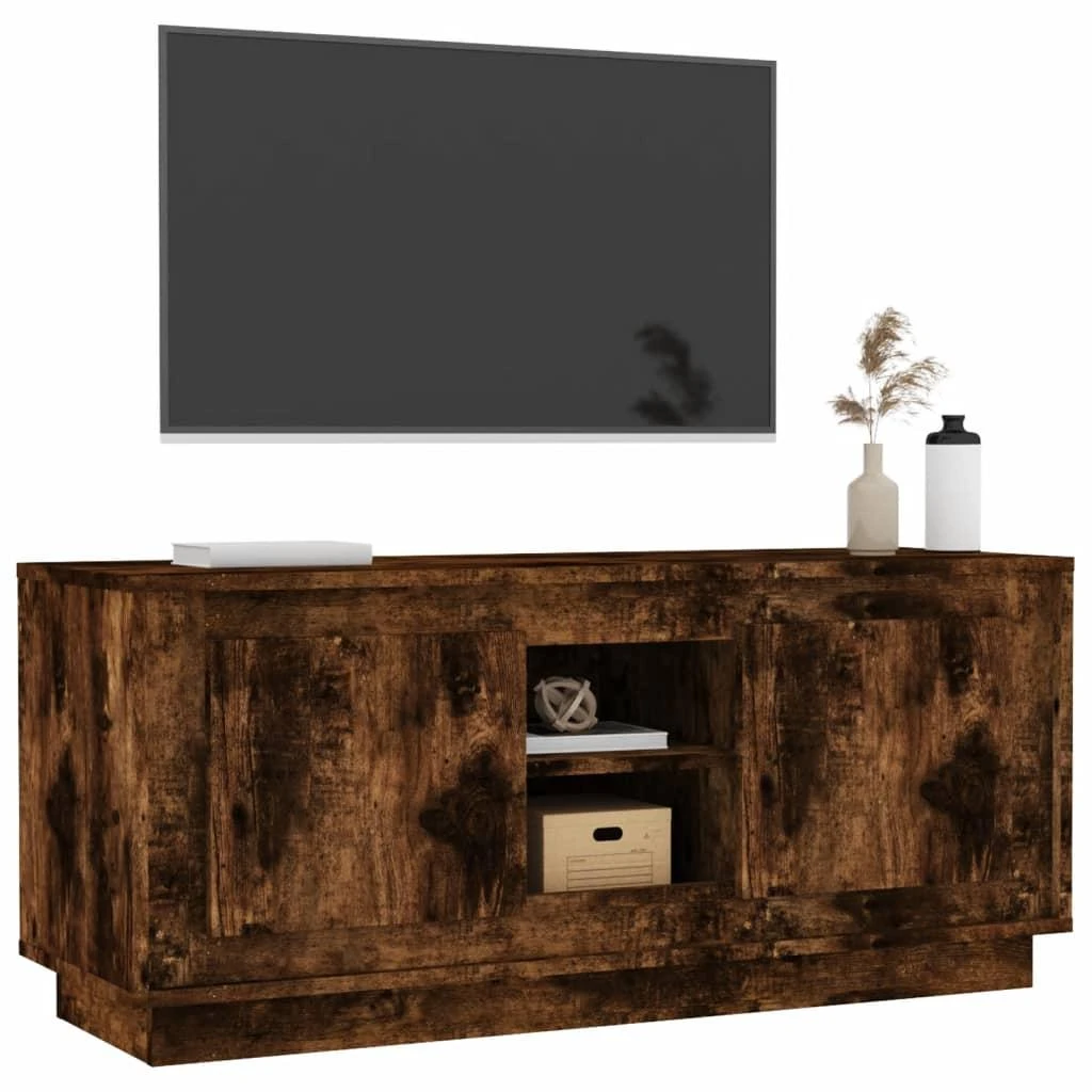 TV staliukas Televizoriaus spintelė, dūminio ąžuolo, 102x35x45cm, mediena