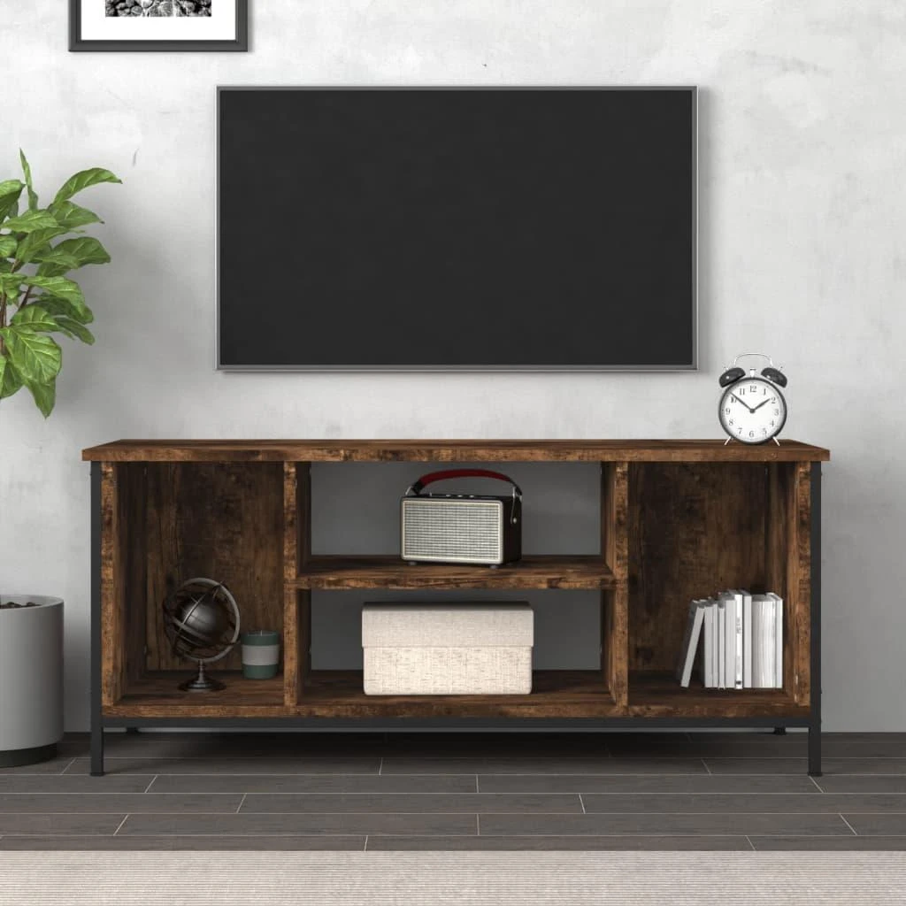 TV staliukas Televizoriaus spintelė, dūminio ąžuolo, 102x35x45cm, mediena