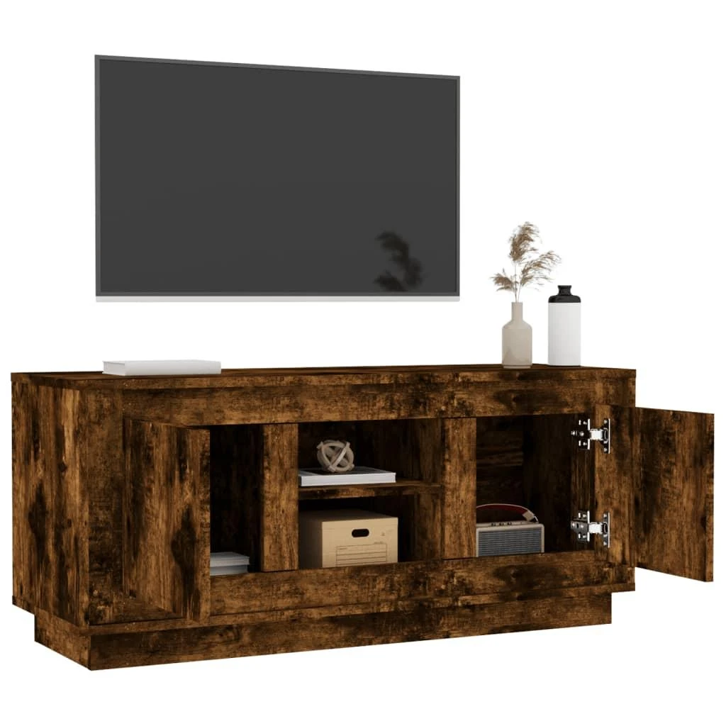 TV staliukas Televizoriaus spintelė, dūminio ąžuolo, 102x35x45cm, mediena
