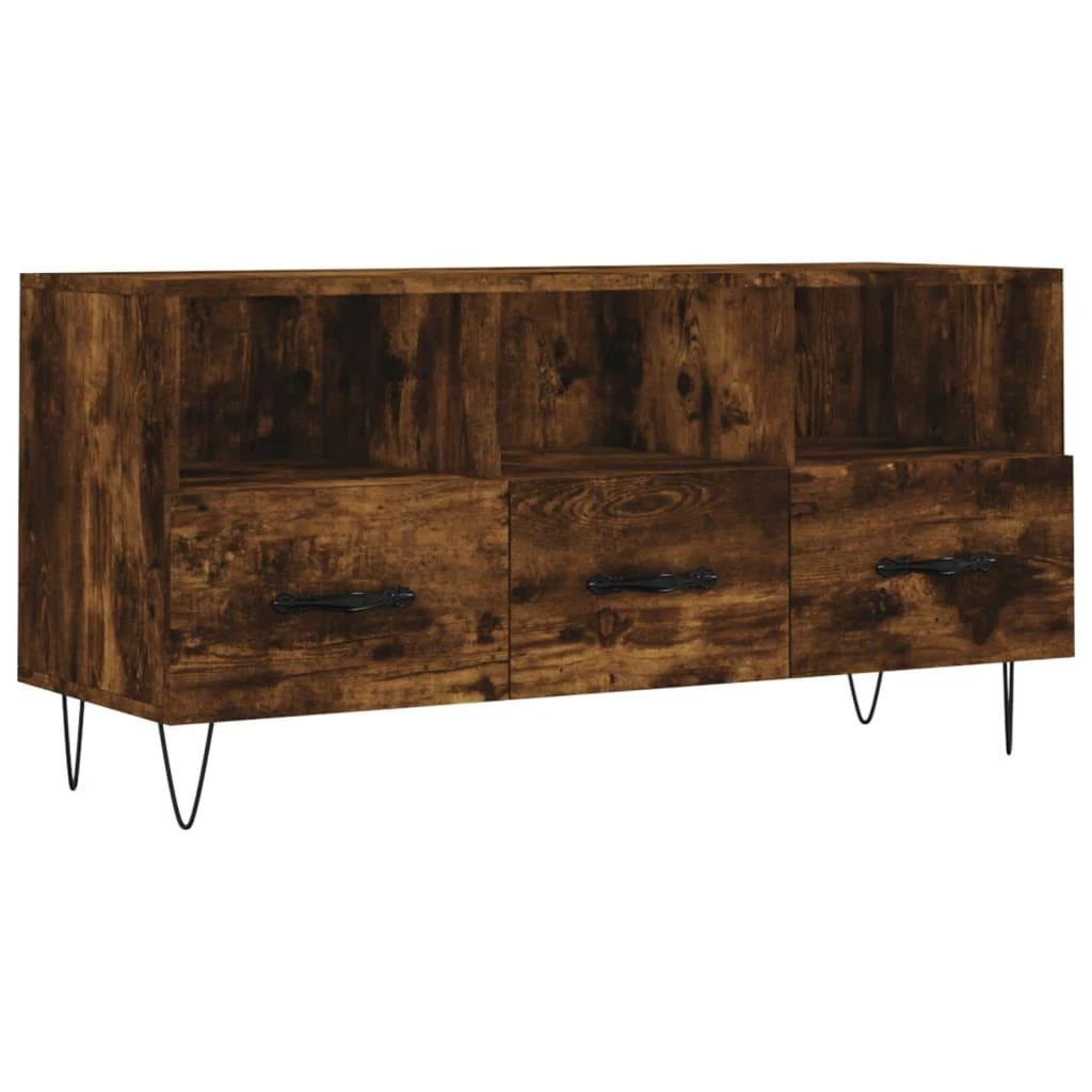 TV staliukas Televizoriaus spintelė, dūminio ąžuolo, 102x36x50cm, mediena