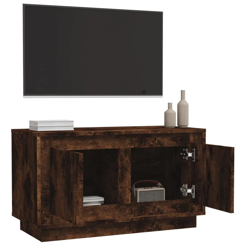 TV staliukas Televizoriaus spintelė, dūminio ąžuolo, 80x35x45cm, mediena
