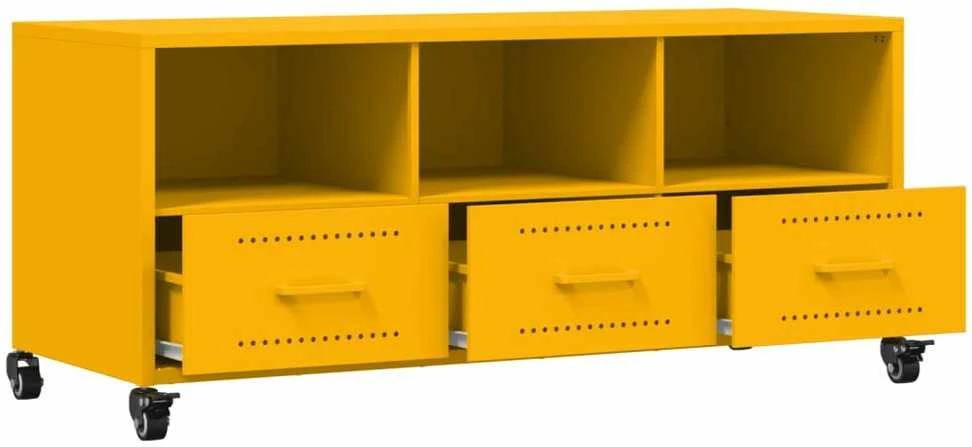 TV staliukas Televizoriaus spintelė, garstyčių, 100,5x39x43,5cm, plienas