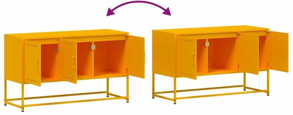 TV staliukas Televizoriaus spintelė, garstyčių, 100,5x39x60,5cm, plienas