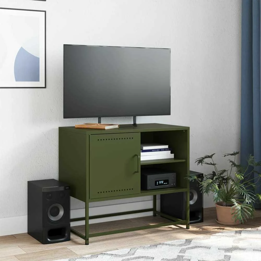 TV staliukas Televizoriaus spintelė, garstyčių, 100,5x39x60,5cm, plienas