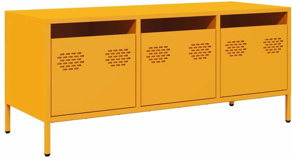 TV staliukas Televizoriaus spintelė, garstyčių, 101,5x39x43,5cm, plienas