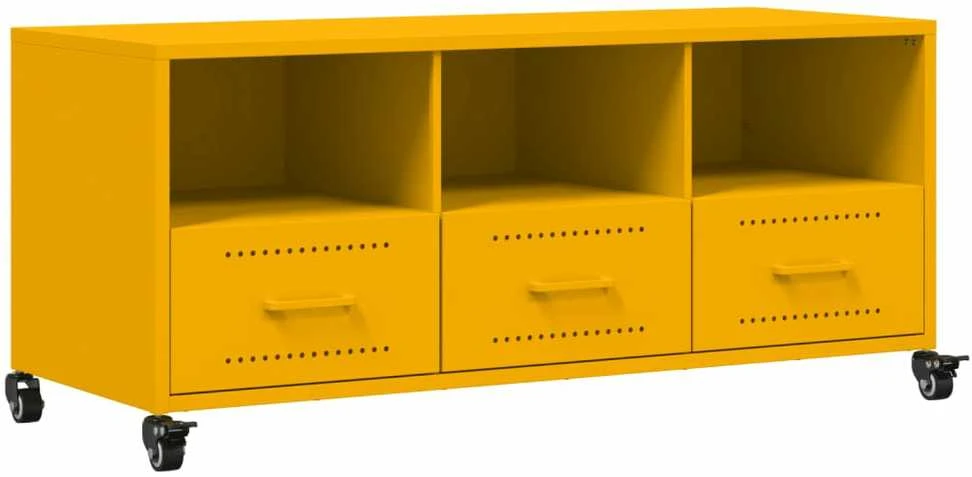 TV staliukas Televizoriaus spintelė, garstyčių, 100,5x39x43,5cm, plienas