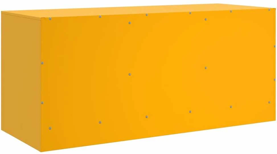TV staliukas Televizoriaus spintelė, garstyčių geltona, 99x39x44cm, plienas