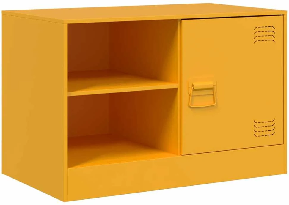 TV staliukas Televizoriaus spintelė, garstyčių geltona, 67x39x44cm, plienas
