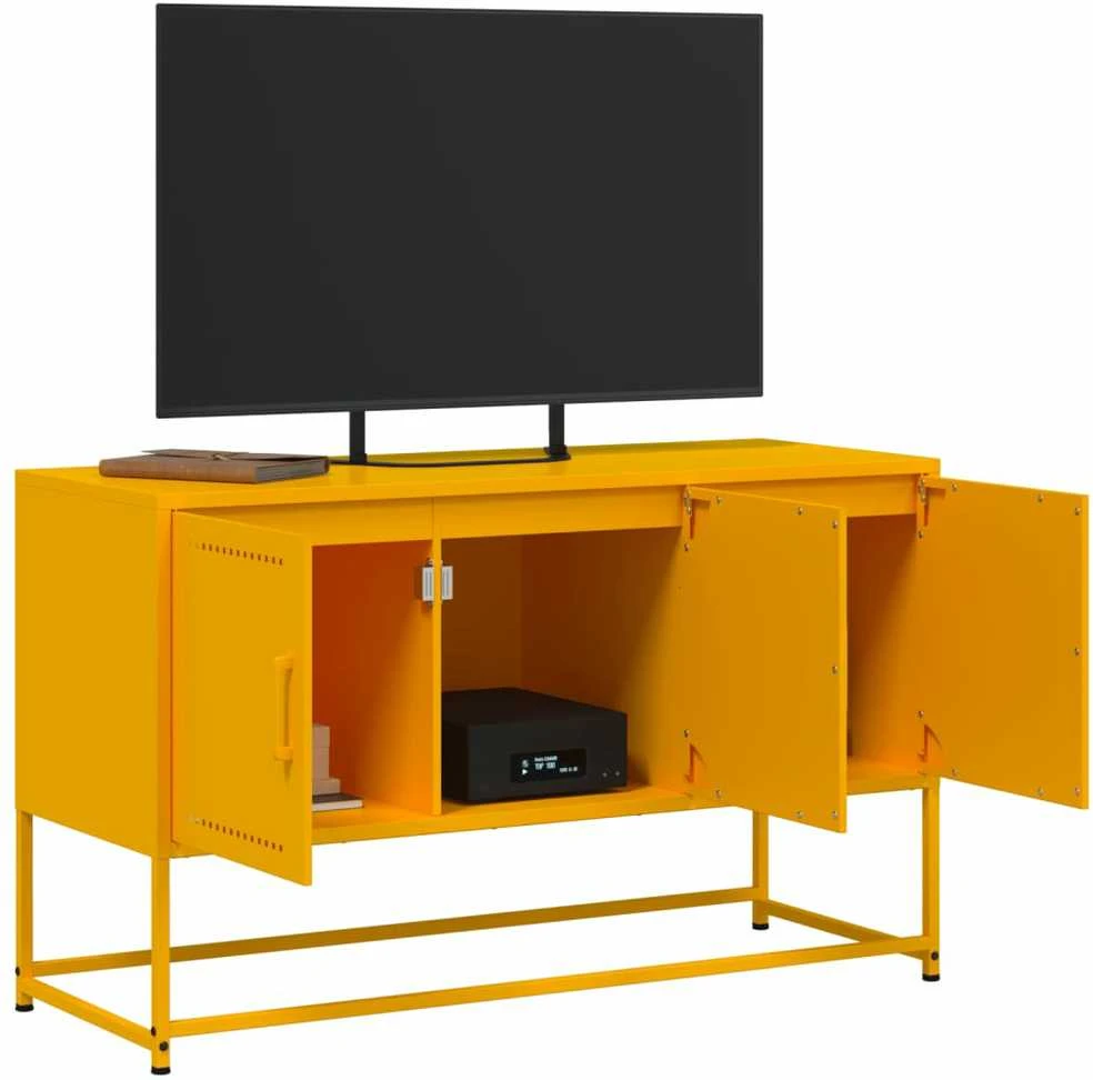 TV staliukas Televizoriaus spintelė, garstyčių, 100,5x39x60,5cm, plienas
